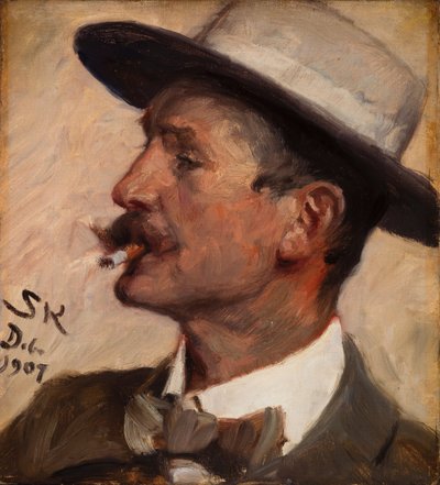 Hans Gyde Petersen by Peder Severin Krøyer